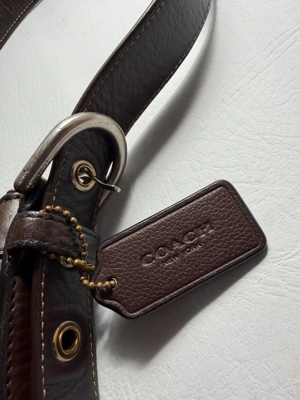 Coach Felicia F12323 Pebbled Brown Leather Bag 2008 - Picture 12 of 12